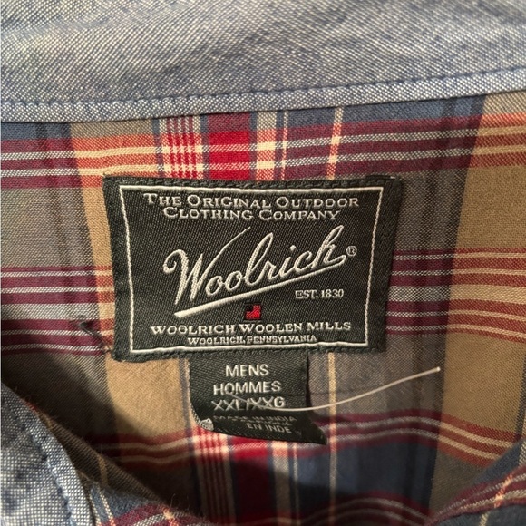 Woolrich Men’s Plaid Long Sleeves Button Down Shirt XXL - Picture 3 of 6